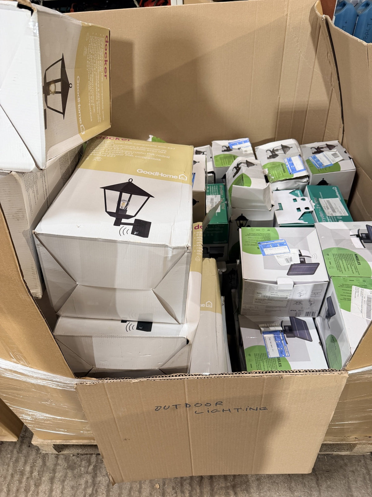 B&Q Customer Returns Pallet – Outdoor & Security Lighting – actual stock photo 2