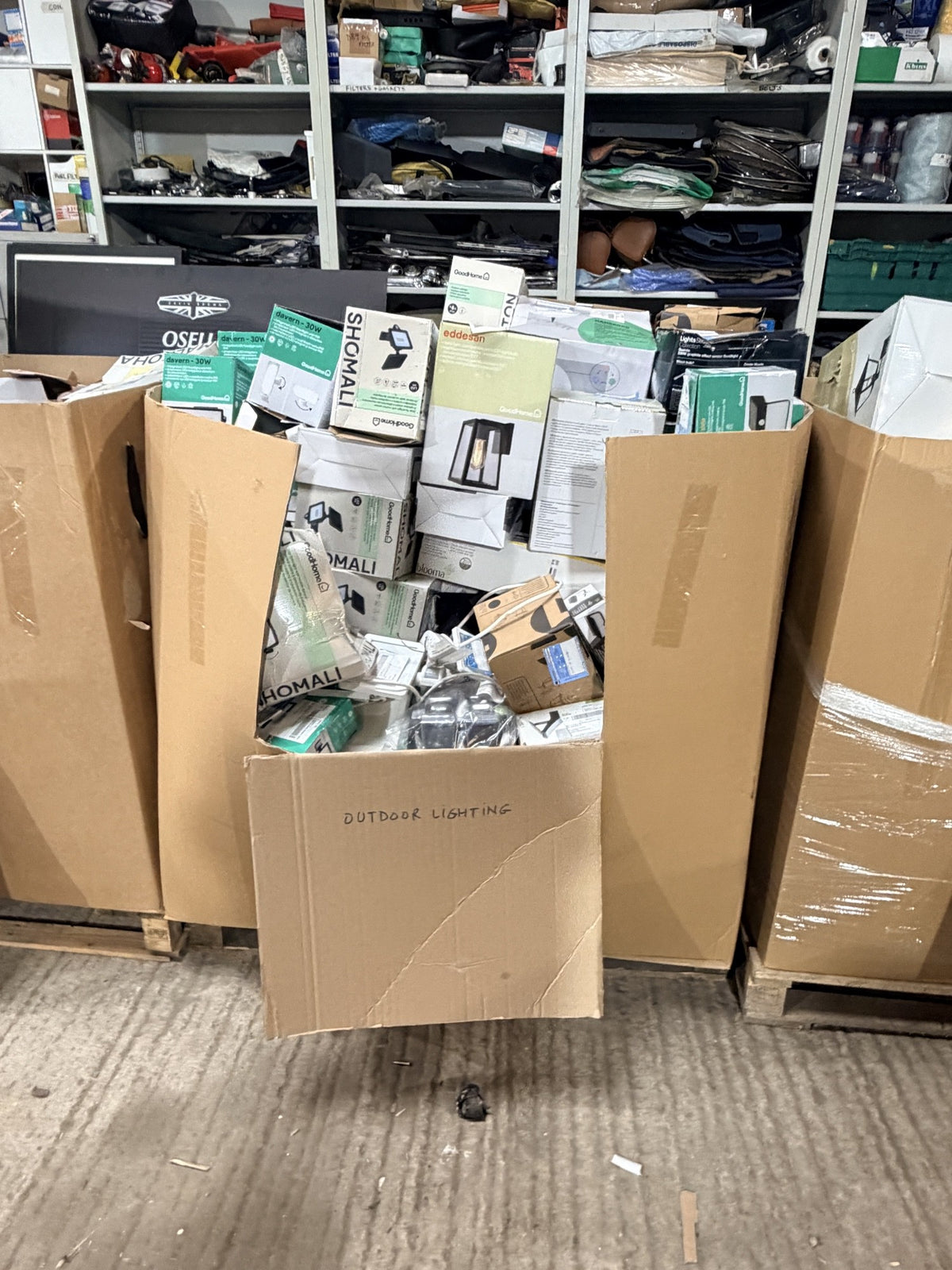 B&Q Customer Returns Pallet – Outdoor & Security Lighting – actual stock photo 3