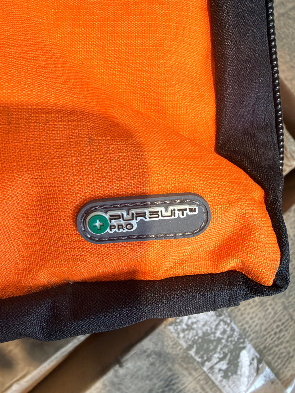Pursuit Pro badge on the bag
