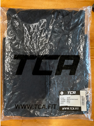 TCA Men's Performance Top – Black/True Blue – S