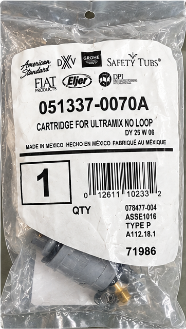 American Standard 051337-0070A Ultramix No Loop Cartridge