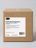 Diversey TASKI Sprint Degragerm QuattroSelect Cleaner Disinfectant Deodoriser 2 × 2.5L – studio image of the case