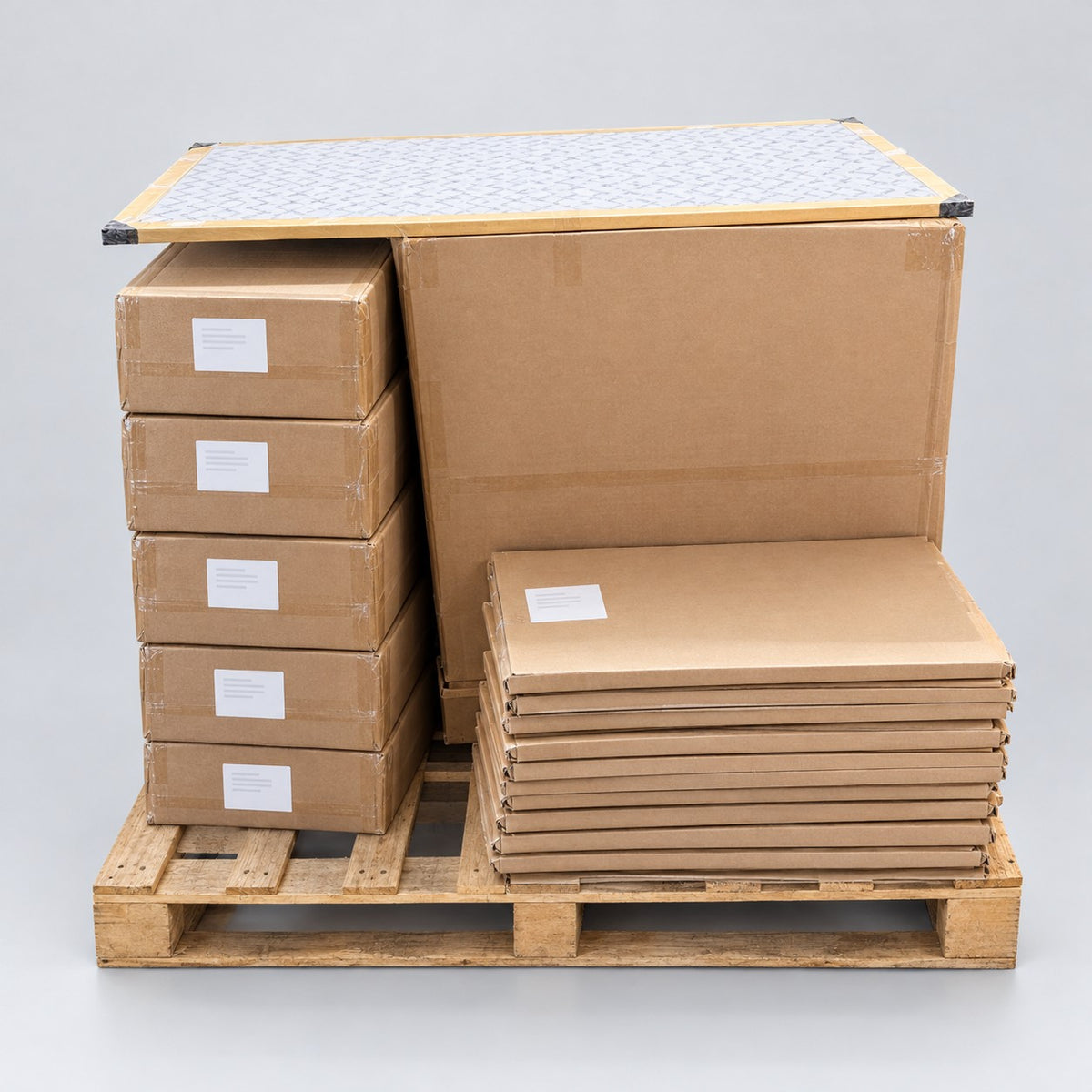 Square & Multi Photo Frames Pallet – Dörr New York 12x12" Steel & White + ZEP Teulada – studio illustration of the pallet