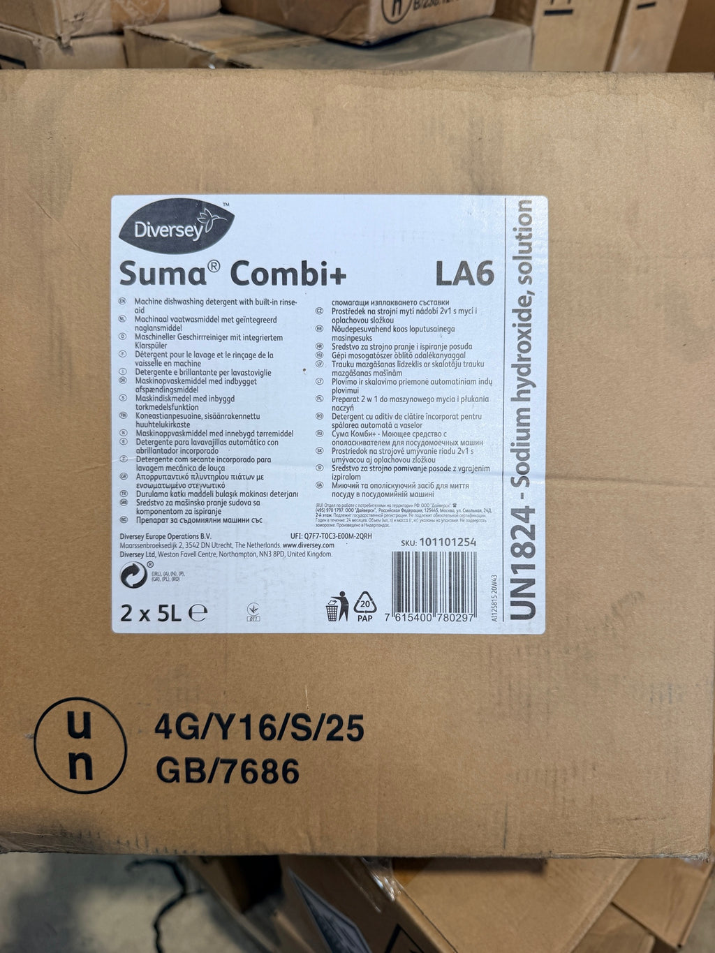 Suma Combi+ LA6 2 x 5L case label – actual stock