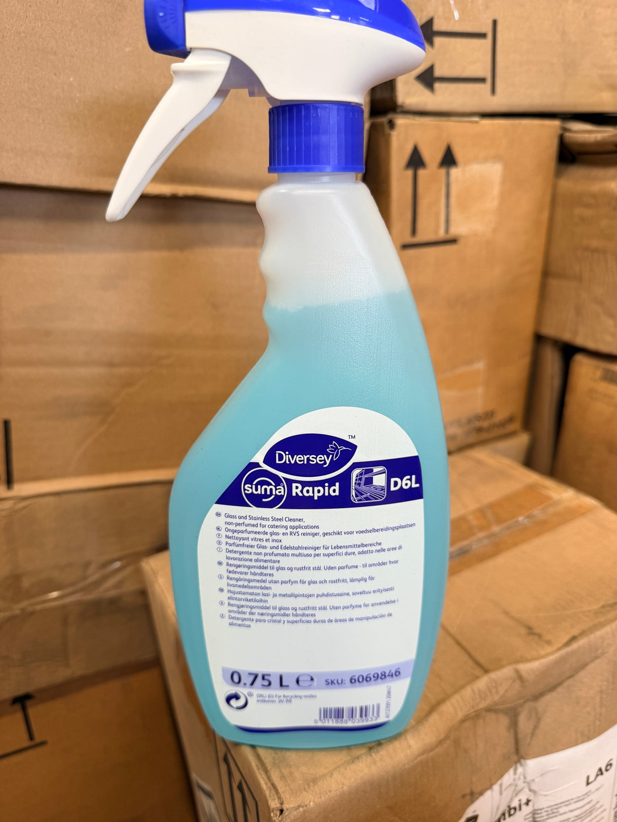 Suma Rapid D6L 750ml trigger spray bottle – actual stock