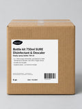 Diversey SURE Disinfectant & Descaler Empty 750ml Spray Bottle Kit – studio image of the box