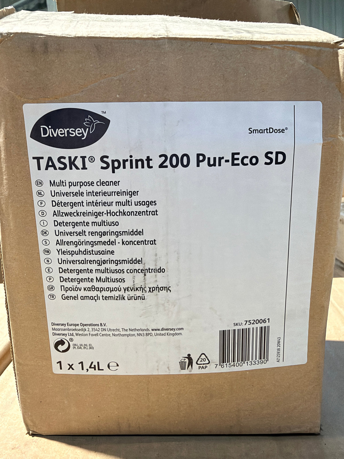 Individual outer box – code 7520061