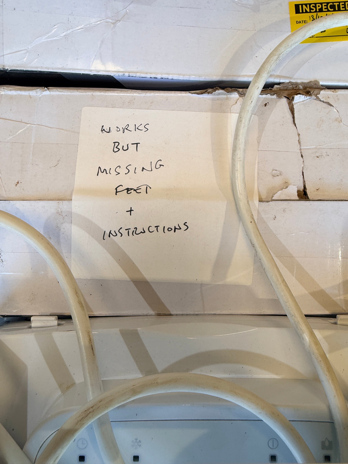 Box note – works but missing feet and instructions