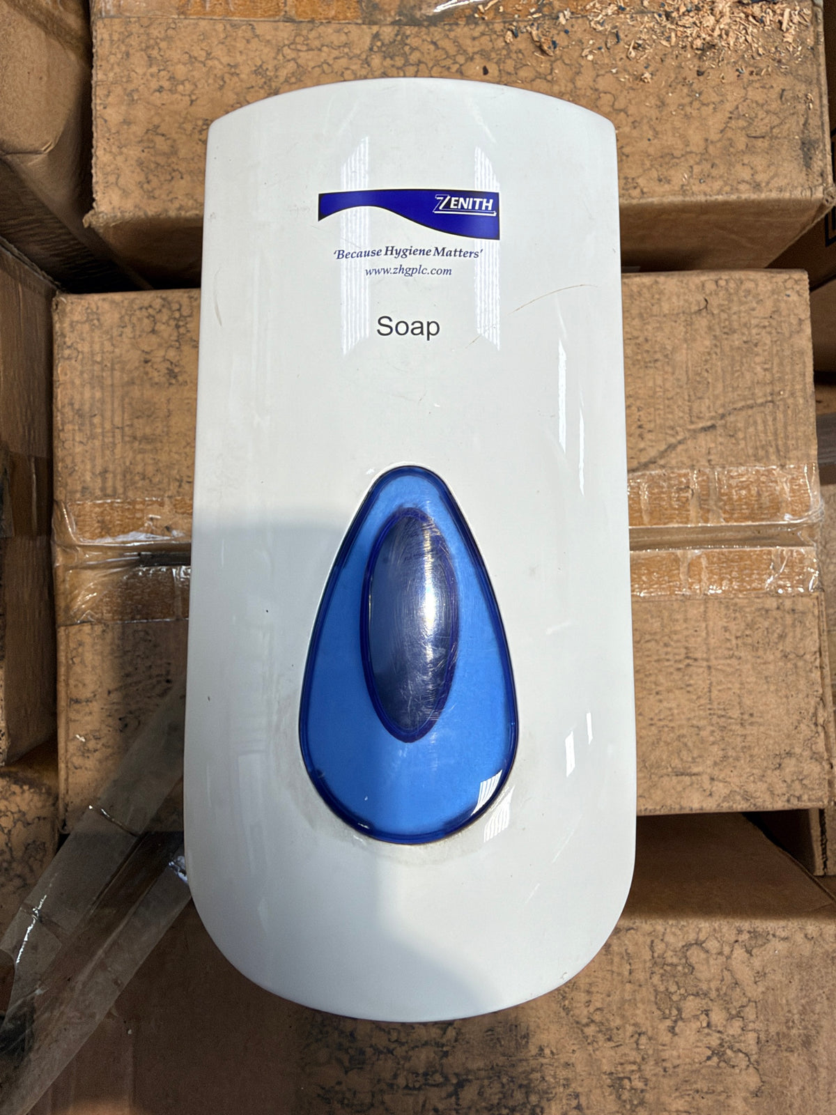 Zenith soap dispenser from the pallet – actual stock, showing used condition