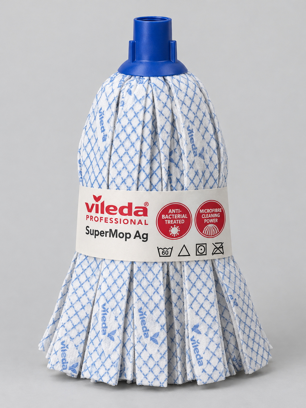 Vileda Professional SuperMop Ag blue mop head – studio image