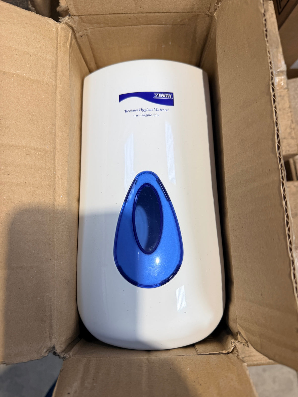 Zenith Modular foaming soap dispenser in its box – actual stock